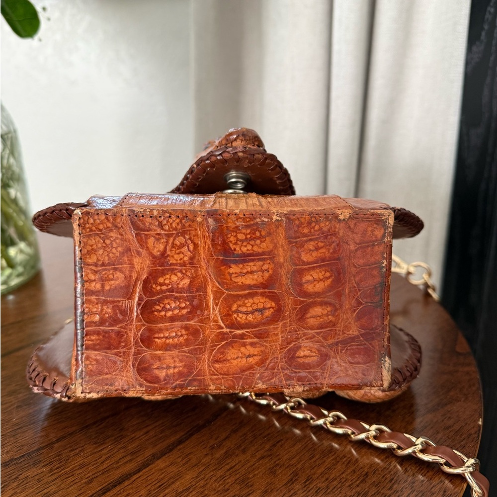 Vintage Cuban Genuine Alligator Purse (1950s) - Picture 11 of 12